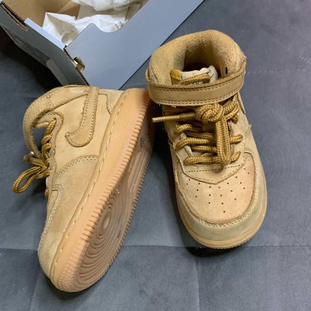 Nike Air Force 1 Wheat For Toddler Size 8